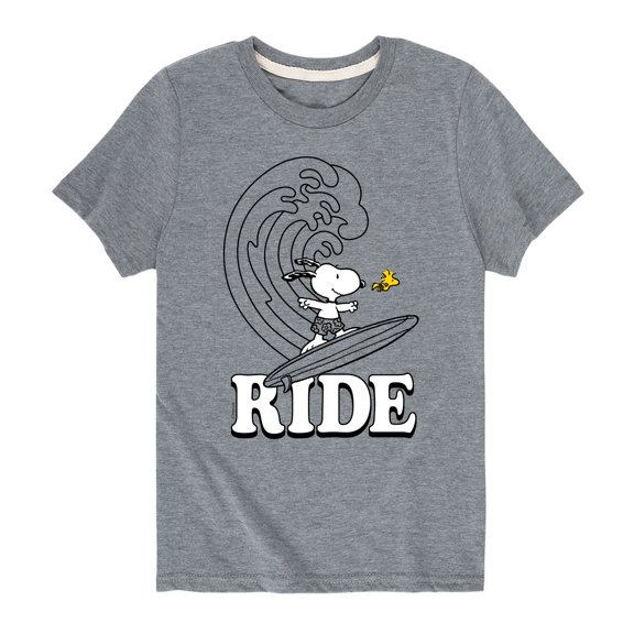 Peanuts - Snoopy Ride Wave - Toddler And Youth Short Sleeve Graphic T-Shirt