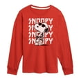 thumbnail image 1 of Peanuts - Snoopy Rock Name Repeat - Toddler And Youth Long Sleeve Graphic T-Shirt, 1 of 5
