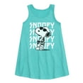 thumbnail image 1 of Peanuts - Snoopy Rock Name Repeat - Toddler and Youth Girls A-line Dress, 1 of 5