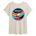 thumbnail image 1 of Peanuts - Snoopy Round Rainbow Space Badge - Juniors Ideal  T-Shirt, 1 of 6