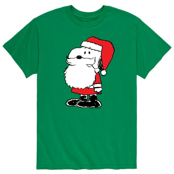 Peanuts - Snoopy Santa Christmas- Men's Short Sleeve Graphic T-Shirt