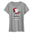 thumbnail image 1 of Peanuts - Snoopy Santa Christmas - Women's Short Sleeve Graphic T-Shirt, 1 of 6