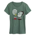 thumbnail image 1 of Peanuts - Snoopy Santa - Women's Short Sleeve Graphic T-Shirt, 1 of 5