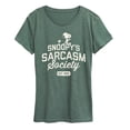 thumbnail image 1 of Peanuts - Snoopy Sarcasm Society - Ladies Short Sleeve Classic Fit Tee, 1 of 6