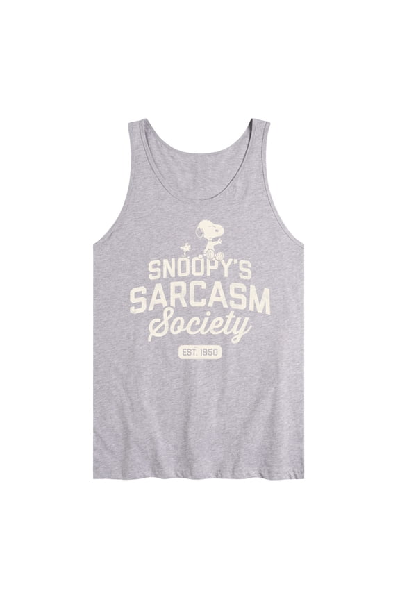 - Snoopy Sarcasm Society - Men's Jersey Tank Top