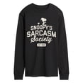 thumbnail image 1 of Peanuts - Snoopy Sarcasm Society - Men's Long Sleeve T-Shirt, 1 of 6