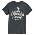 thumbnail image 1 of Peanuts - Snoopy Sarcasm Society - Men's Short Sleeve Graphic T-Shirt, 1 of 6