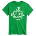 thumbnail image 1 of Peanuts - Snoopy Sarcasm Society - Men's Short Sleeve Graphic T-Shirt, 1 of 6