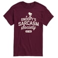 thumbnail image 1 of Peanuts - Snoopy Sarcasm Society - Men's Short Sleeve Graphic T-Shirt, 1 of 6