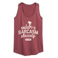 thumbnail image 1 of Peanuts - Snoopy Sarcasm Society - Women's Racerback Tank Top, 1 of 6