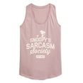 thumbnail image 1 of Peanuts - Snoopy Sarcasm Society - Women's Racerback Tank Top, 1 of 6