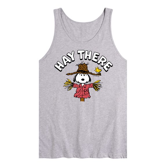 Peanuts - Snoopy Scarecrow Hay There - Men's Jersey Tank Top