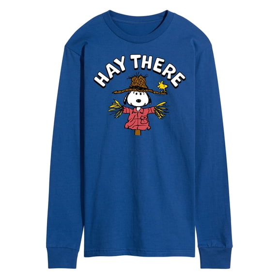 Peanuts - Snoopy Scarecrow Hay There - Men's Long Sleeve T-Shirt