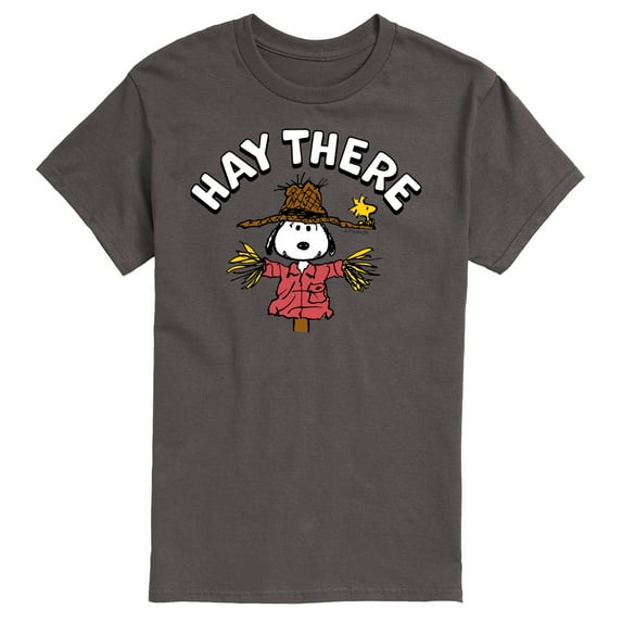 Peanuts - Snoopy Scarecrow Hay There - Men's Short Sleeve Graphic T-Shirt