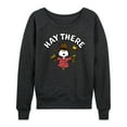 thumbnail image 1 of Peanuts - Snoopy Scarecrow Hay There - Women's Lightweight French Terry Long Sleeve Shirt, 1 of 6