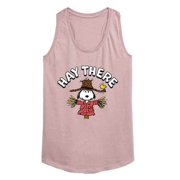 Peanuts - Snoopy Scarecrow Hay There - Women's Racerback Tank Top