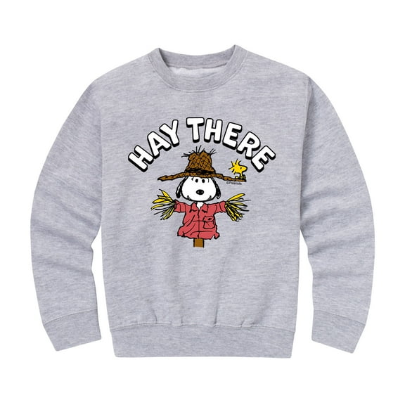 Peanuts - Snoopy Scarecrow - Toddler And Youth Crewneck Fleece Sweatshirt