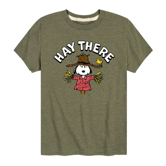 Peanuts - Snoopy Scarecrow - Toddler And Youth Short Sleeve Graphic T-Shirt
