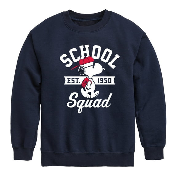 Peanuts - Snoopy School Squad - Toddler & Youth Crewneck Fleece Sweatshirt