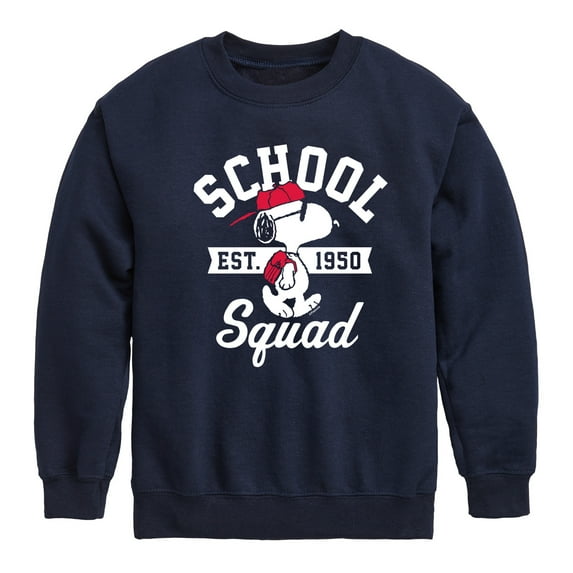 Peanuts - Snoopy School Squad - Toddler & Youth Crewneck Fleece Sweatshirt