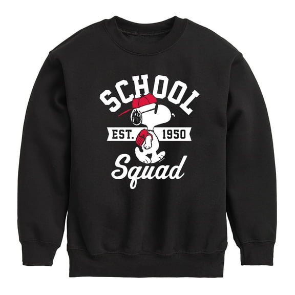 Peanuts - Snoopy School Squad - Toddler & Youth Crewneck Fleece Sweatshirt
