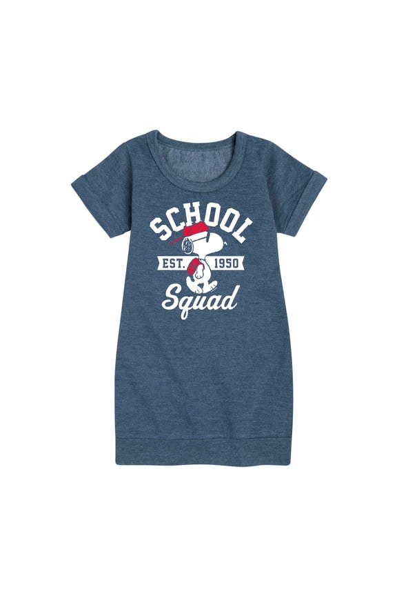 - Snoopy School Squad - Toddler & Youth Girls Fleece Dress