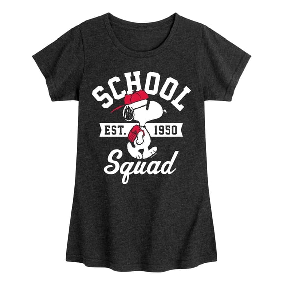 Peanuts - Snoopy School Squad - Toddler & Youth Girls Short Sleeve Graphic T-Shirt