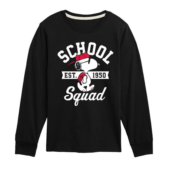 Peanuts - Snoopy School Squad - Toddler & Youth Long Sleeve Graphic T-Shirt