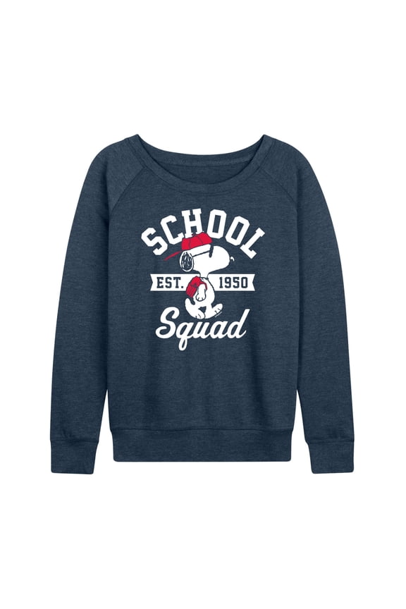 - Snoopy School Squad - Women's Lightweight French Terry Long Sleeve Shirt
