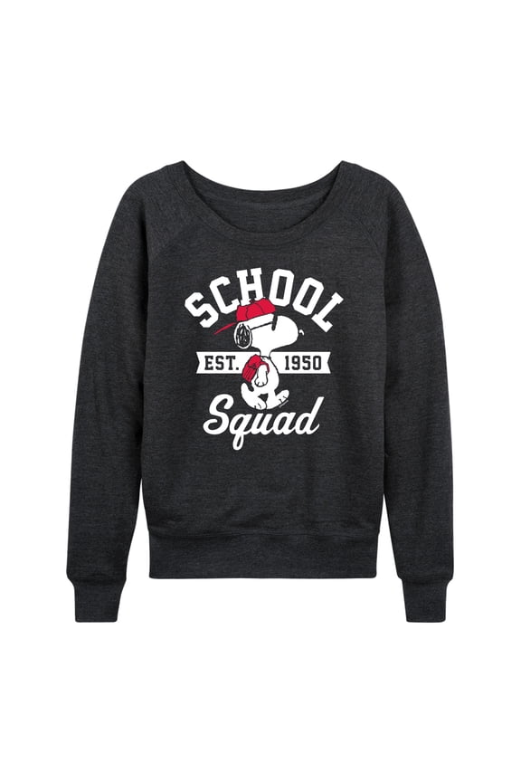 - Snoopy School Squad  - Women's Lightweight French Terry Long Sleeve Shirt