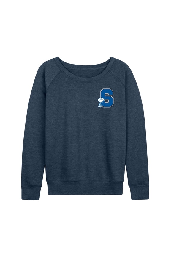 - Snoopy School - Women's French Terry Long Sleeve Pullover