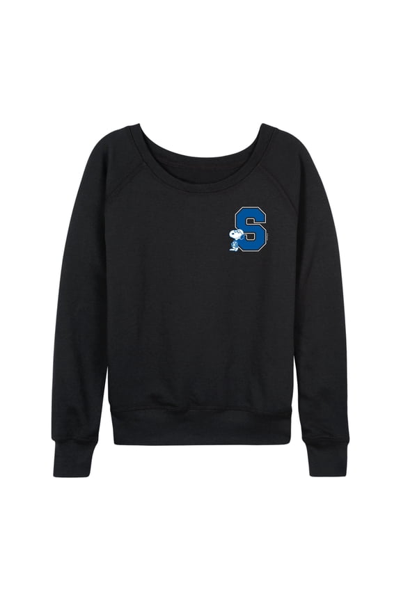 - Snoopy School - Women's French Terry Long Sleeve Pullover