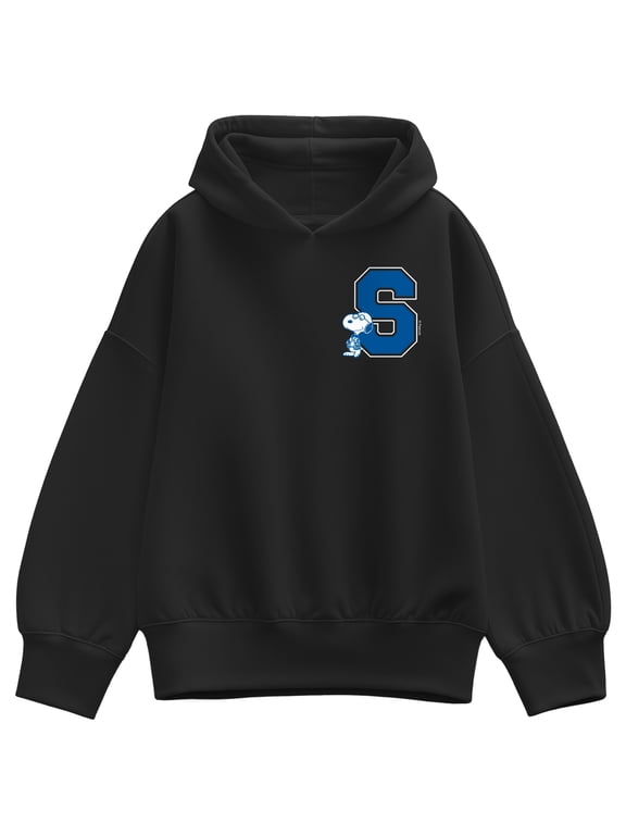 - Snoopy School Women's Oversized Fleece Hoodie Sweatshirt