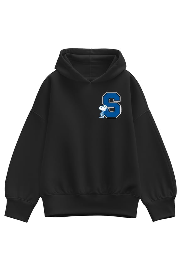 - Snoopy School - Women's Oversized Fleece Hoodie Sweatshirt
