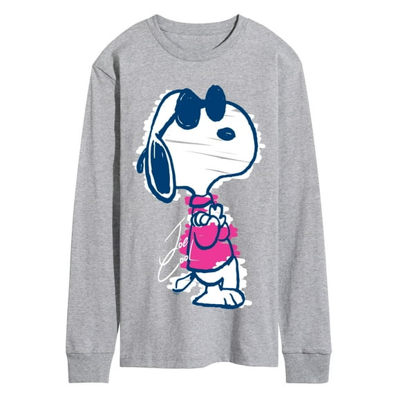 Peanuts - Snoopy Scribble - Men's Long Sleeve Graphic T-Shirt