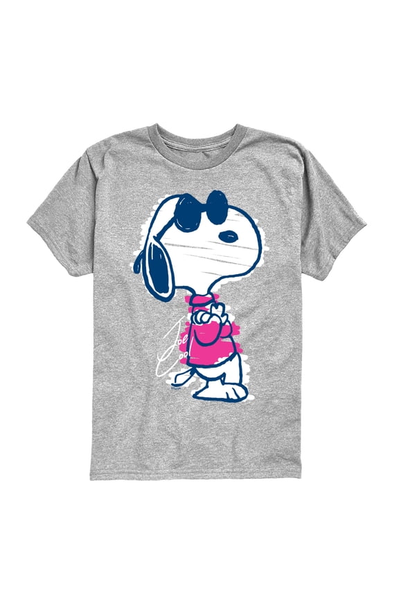 - Snoopy Scribble  - Youth Boys Short Sleeve Graphic T-Shirt