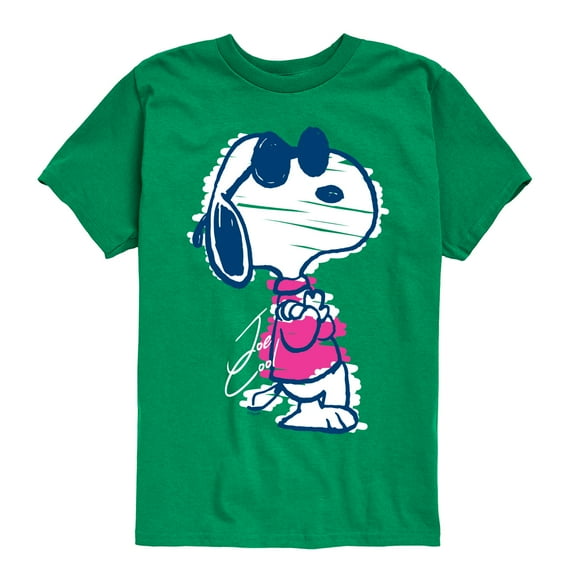 Peanuts - Snoopy Scribble  - Youth Boys Short Sleeve Graphic T-Shirt
