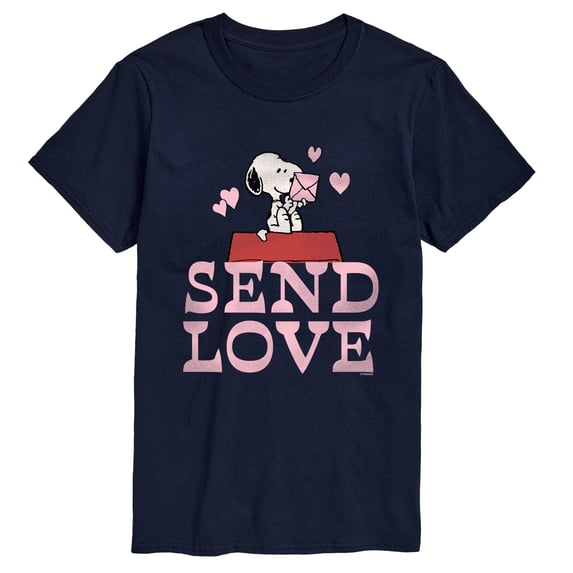 Peanuts - Snoopy Send Love Short Sleeve Graphic T-Shirt