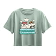 thumbnail image 1 of Peanuts - Snoopy Sibling Pool - Youth Girl Short Sleeve Boxy Tee, 1 of 5