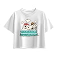 thumbnail image 1 of Peanuts - Snoopy Sibling Pool - Youth Girl Short Sleeve Boxy Tee, 1 of 5