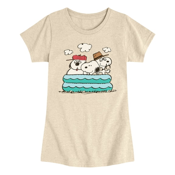 Peanuts - Snoopy Sibling Pool - Youth Girls Short Sleeve T-Shirt