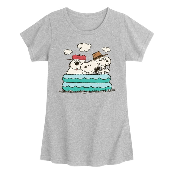 Peanuts - Snoopy Sibling Pool - Youth Girls Short Sleeve T-Shirt