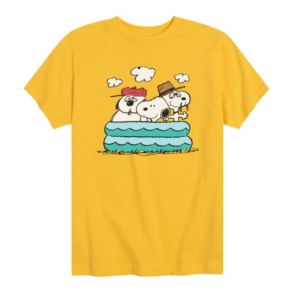 Peanuts - Snoopy Sibling Pool - Youth Short Sleeve Graphic T-Shirt
