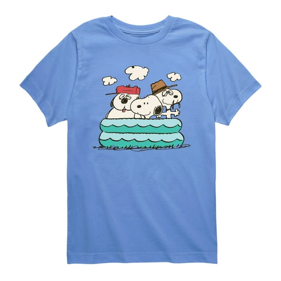 Peanuts - Snoopy Sibling Pool Short Sleeve Graphic T-Shirt