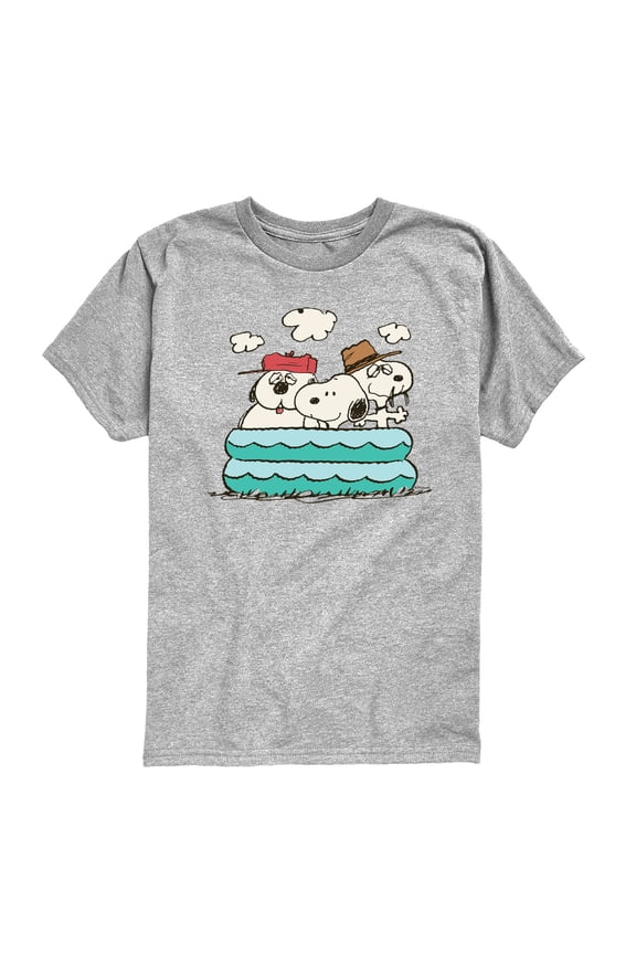 - Snoopy Sibling Pool Short Sleeve Graphic T-Shirt
