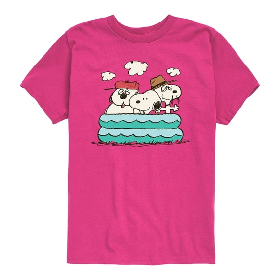 Peanuts - Snoopy Sibling Pool Short Sleeve Graphic T-Shirt