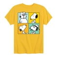 thumbnail image 1 of Peanuts - Snoopy Siblings Grid - Toddler And Youth Short Sleeve Graphic T-Shirt, 1 of 5