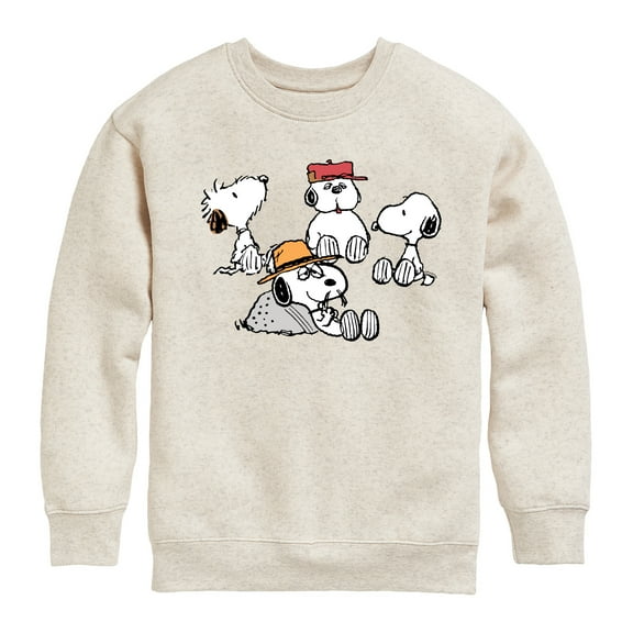 Peanuts - Snoopy Siblings - Toddler And Youth Crewneck Fleece Sweatshirt