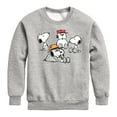 thumbnail image 1 of Peanuts - Snoopy Siblings - Toddler And Youth Crewneck Fleece Sweatshirt, 1 of 6