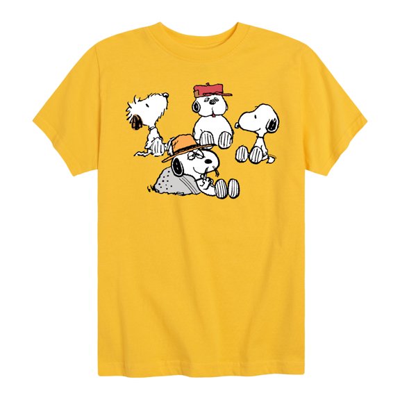 Peanuts - Snoopy Siblings - Toddler And Youth Short Sleeve Graphic T-Shirt